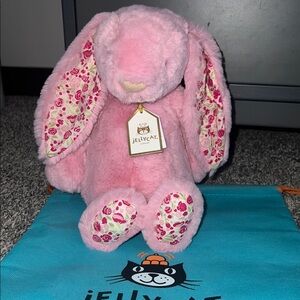 Jellycat Blushkin Blossom Luxe Bunny NWT